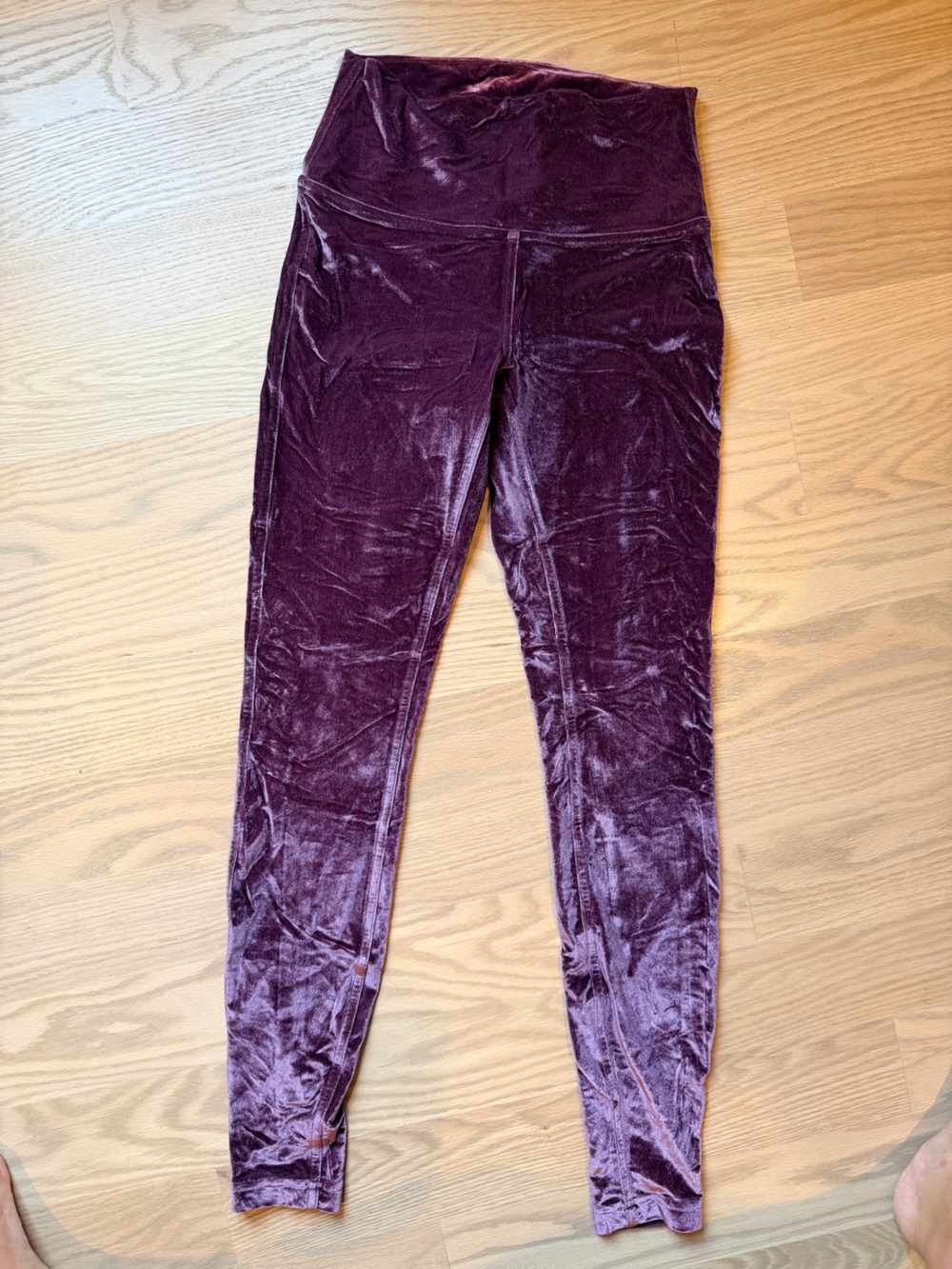 lululemon athletica Velvet High-Waist Leggings in Plum